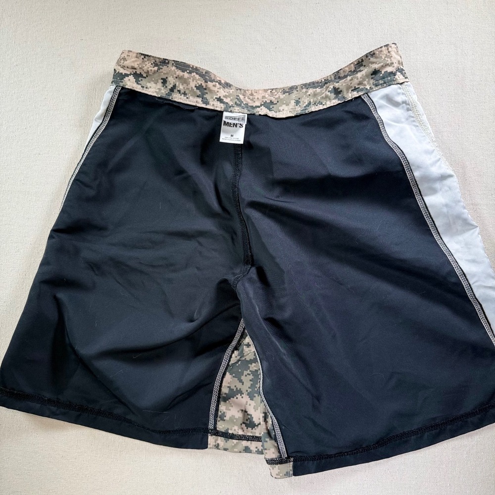 Soffe XT46 Mens Medium Training Shorts Black Digital Camo MMA Gym Combat - Picture 6 of 16